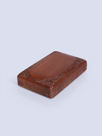 Border Designed Top Trick Walnut Wood Box