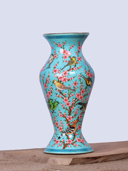 Ferozi Flora N Fauna Paper Mache Flower Vase