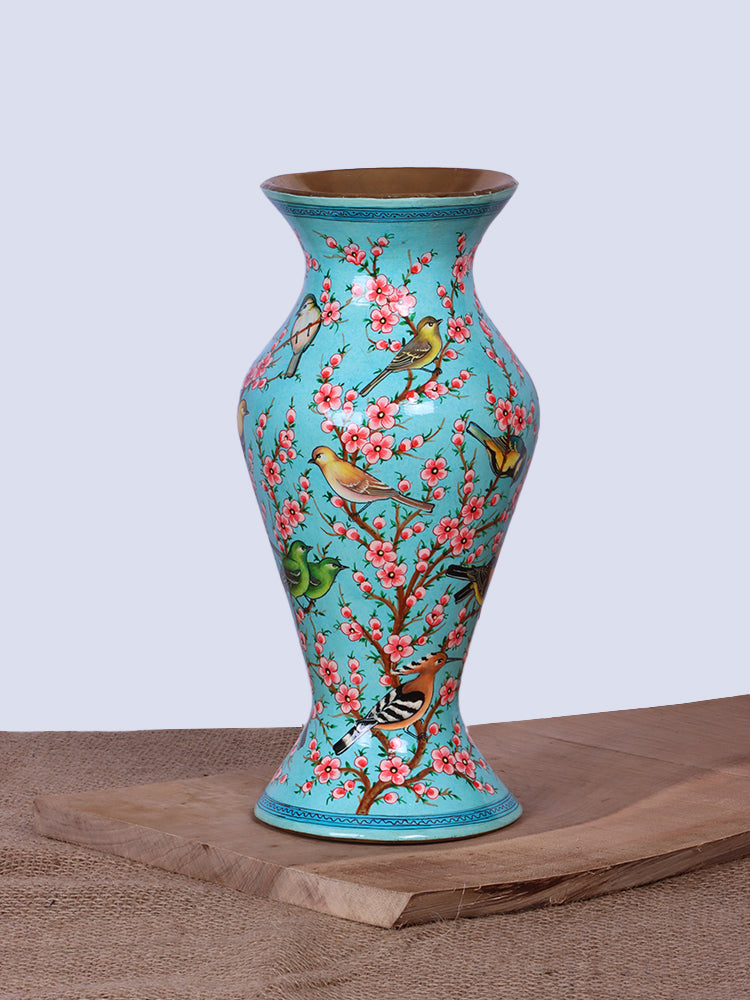 Ferozi Flora N Fauna Paper Mache Flower Vase