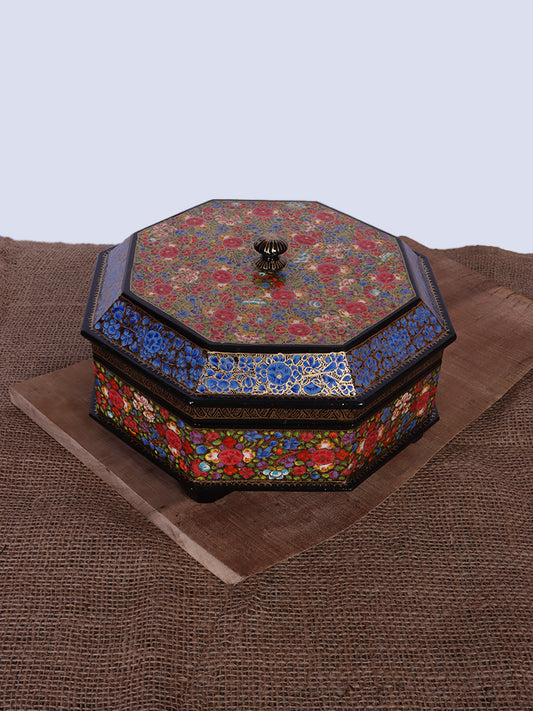 Multi Hazaar Work Paper Mache Dry Fruit Bowl