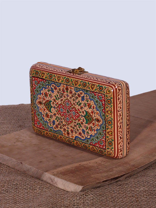 Carpet Finish Paper Mache Clutch