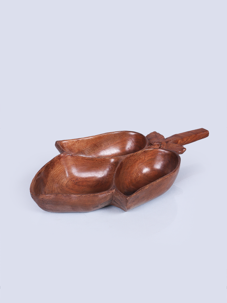 Almond Pattern Walnut Wood Bowl