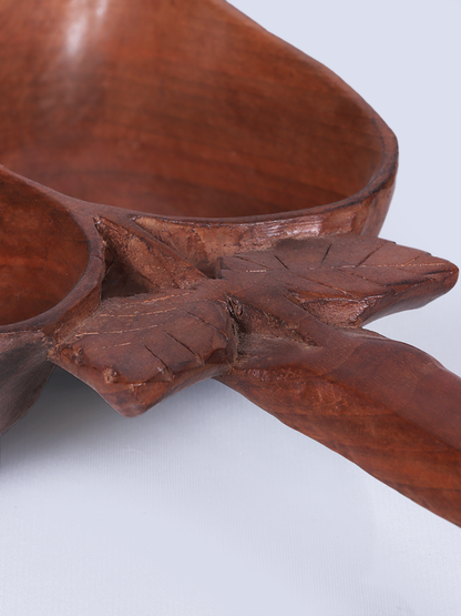 Almond Pattern Walnut Wood Bowl