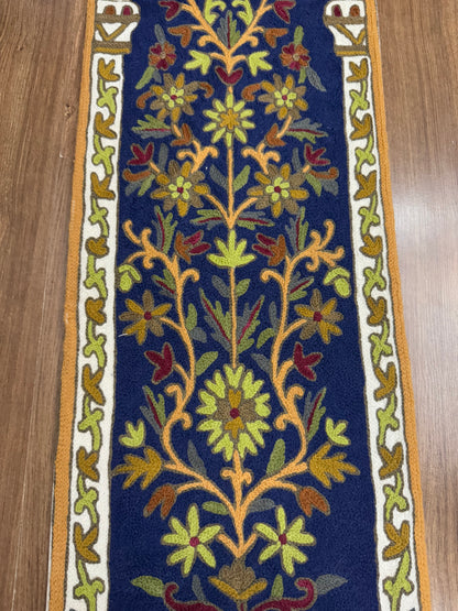 Gamlihdaar Handmade Chainstitch Runner/Wall Hanging